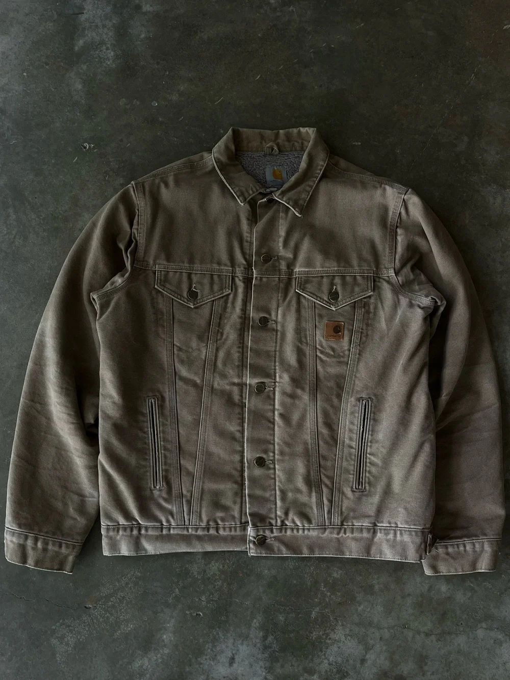 Carhartt Sherpa lined Jean jacket - Picture 1 of 9